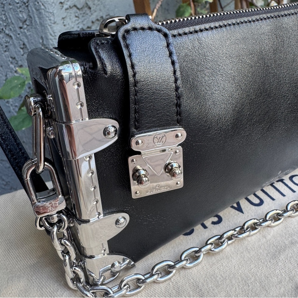 Louis Vuitton Calfskin Leather Soft Slim Trunk Crossbody - Picture 8 of 16